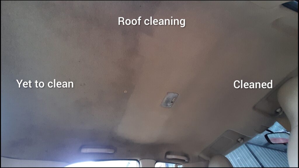 Car-Roof-Lining-Deep-Cleaning -Before & After