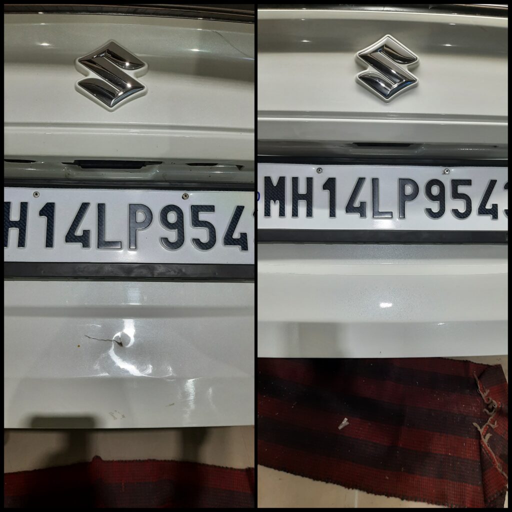 car-boot-dent-repair-number-plate-area